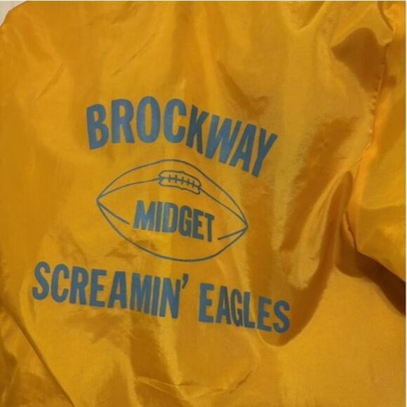 Brockway Screamin’ Eagles Midget Football 1985 Youth Large Nylon Jacket - Picture 8 of 9